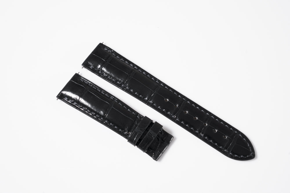 Watch strap - Black Croc