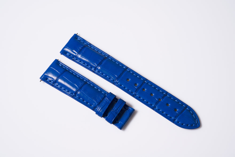 Watch strap - Blue Croc